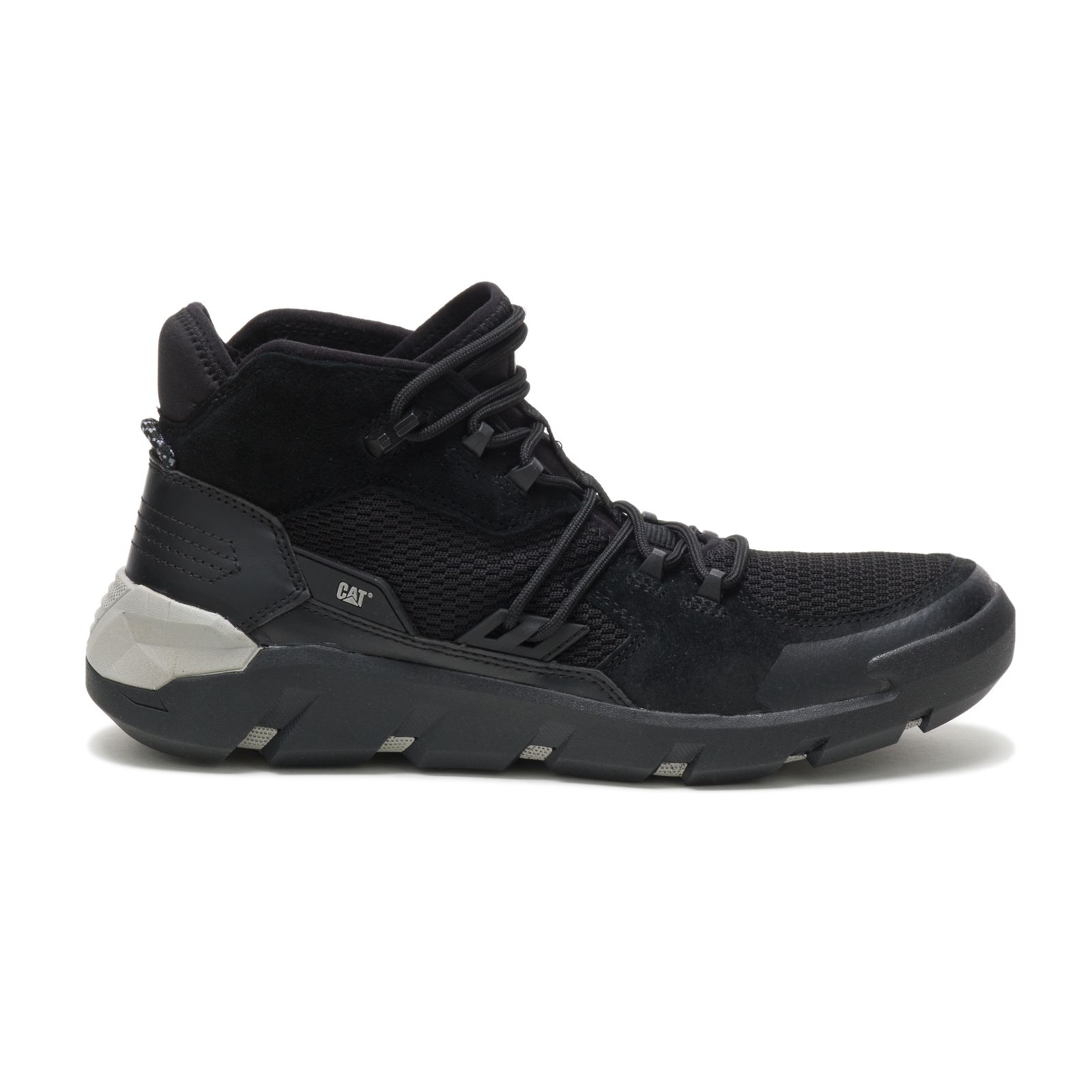 Sneakersy Męskie Caterpillar Crail Mid Czarne | PL-5094