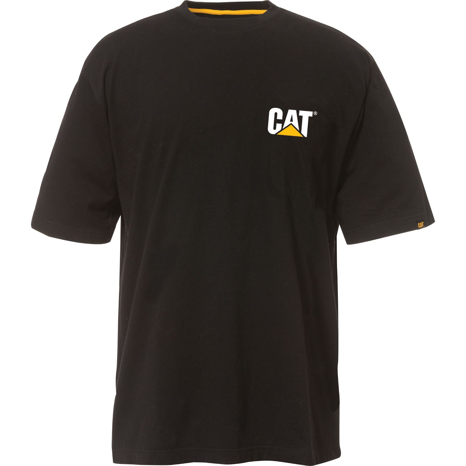 T-Shirts Męskie Caterpillar Trademark Czarne | PL-7905